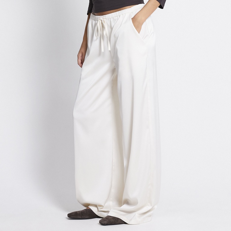 Satin pants "Ashley" Ivory